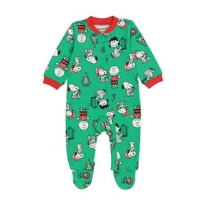 Peanuts Holiday Baby Infant Christmas Footed Sleeper Pajama 0-3M NWT